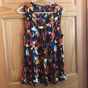 Nine West Sleeveless Blouse with ruffle